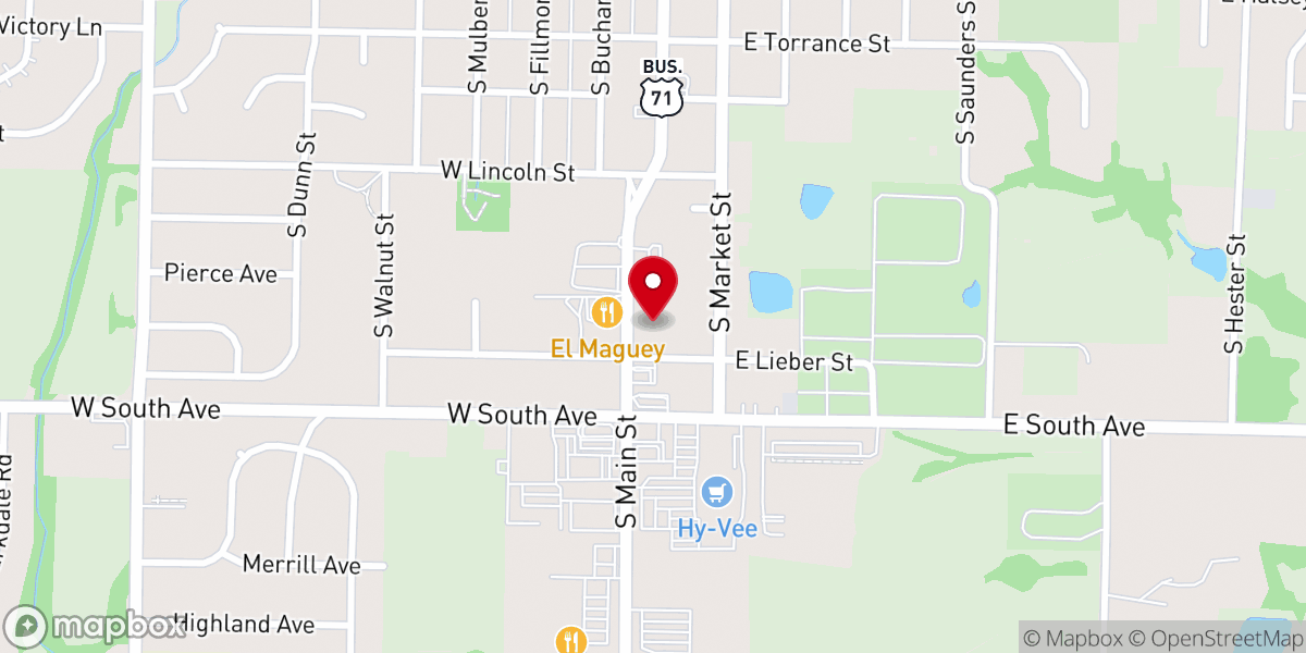 Map showing location of Ministry Center
