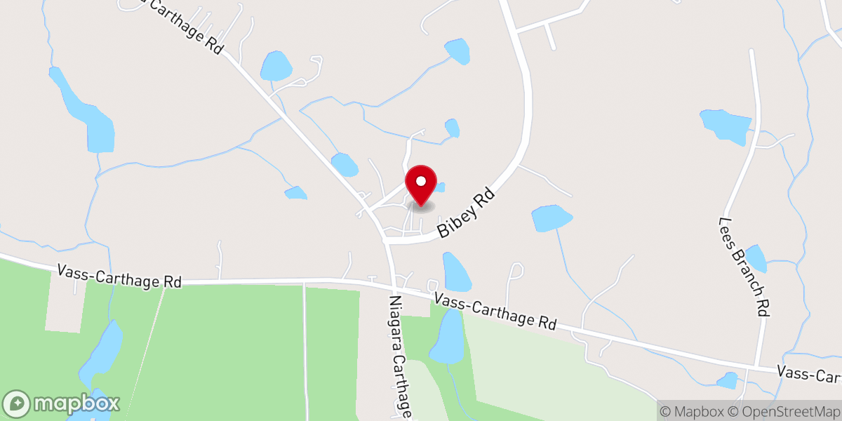 Map showing location of David Bibey Minis Inc
