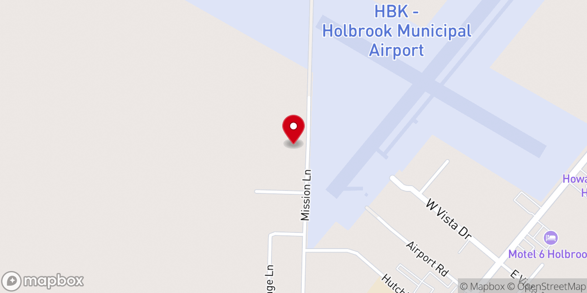 Map showing location of Holbrook Pentecostal Church-God