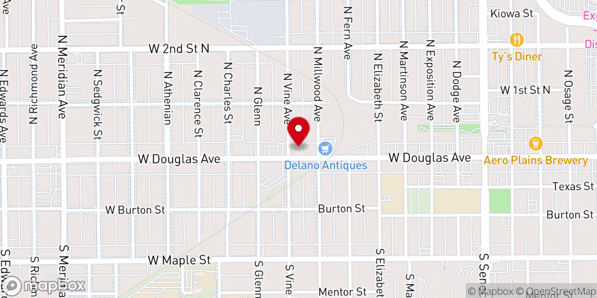 Map showing location of New Covenant United Methodist Church