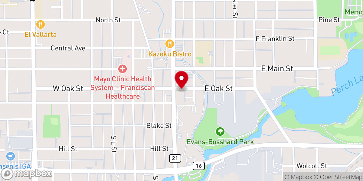 Map showing location of Victory Life Fellowship Church