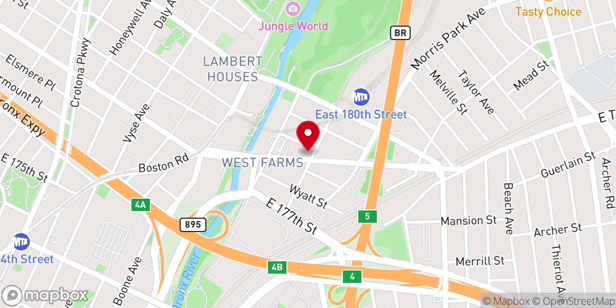 Map showing location of Second Pentecostal Church Songs