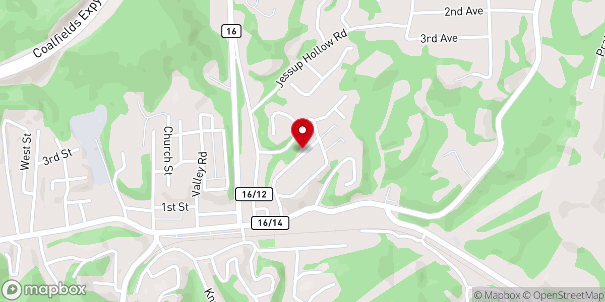 Map showing location of Cox Okey