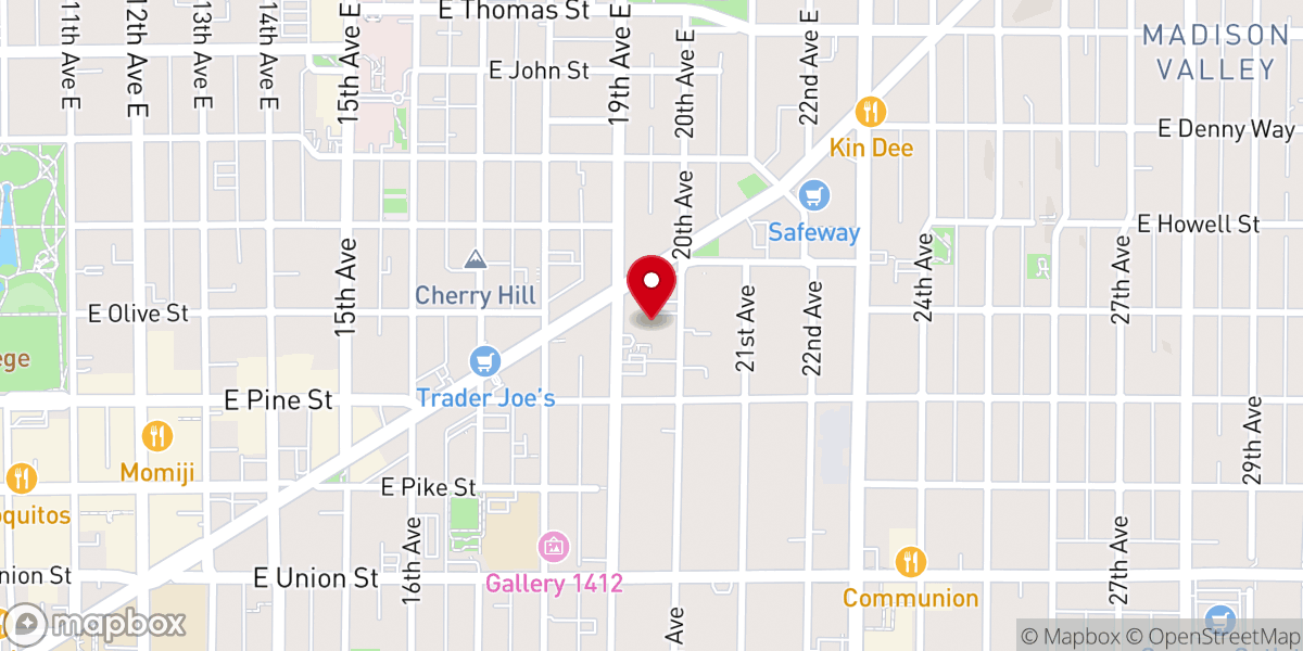 Map showing location of Mount Zion Baptist Church