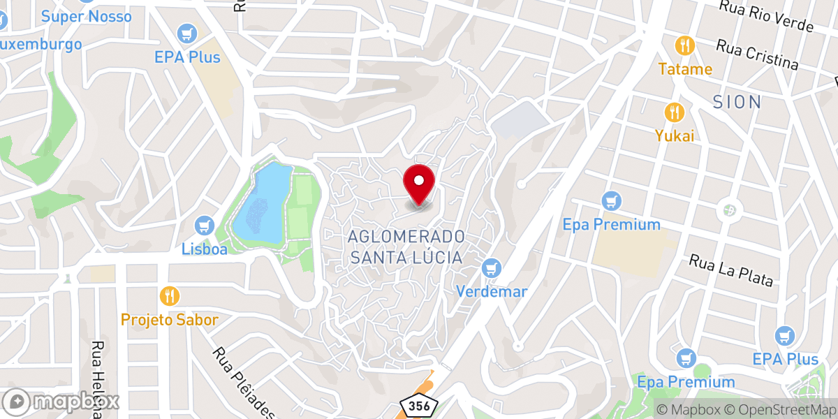 Map showing location of Igreja Pentecostal Muro de Fogo