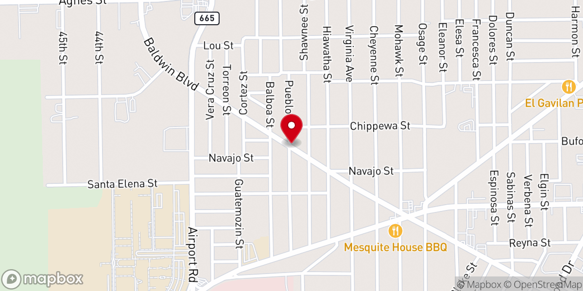 Map showing location of Monte Sion Pentecostal Church
