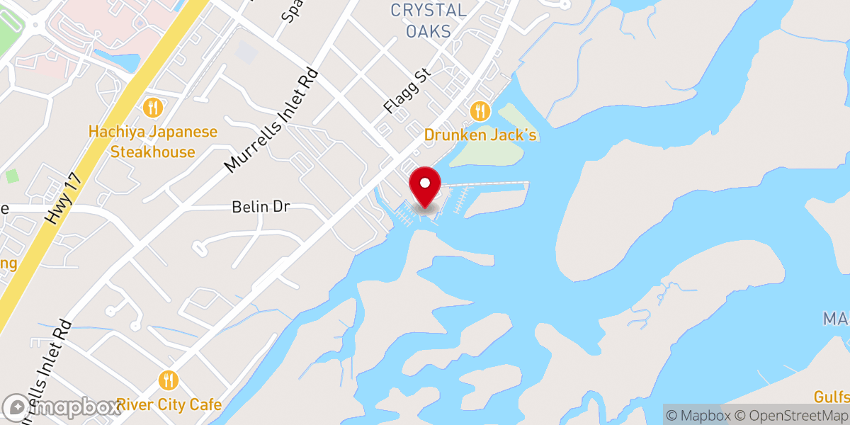 Map showing location of Crazy Sister Marina