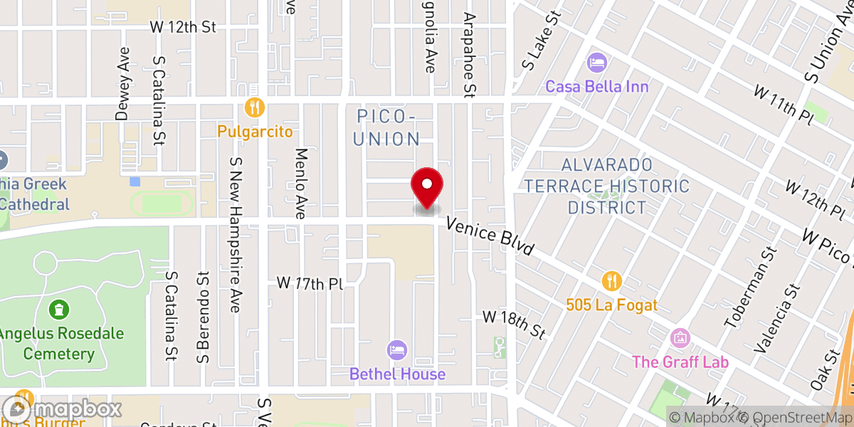 Map showing location of Iglesia De Dios Pentecostal
