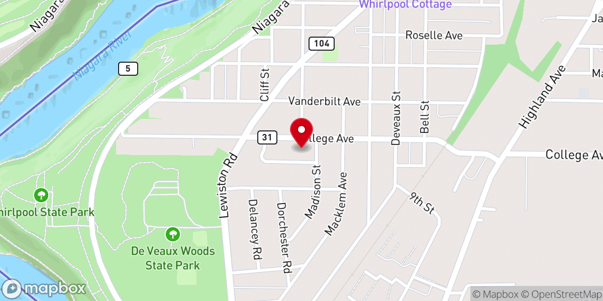 Map showing location of Destiny Christian Church