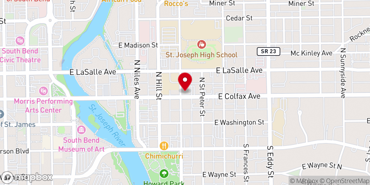 Map showing location of Saint Joseph Ackles Parish Life Center