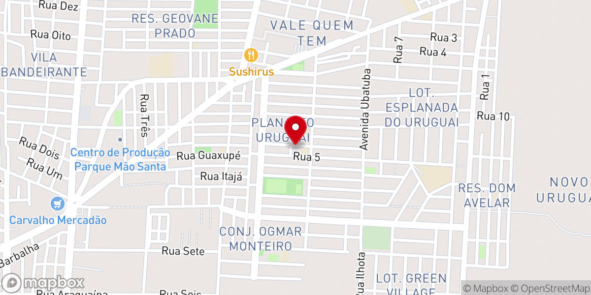 Map showing location of Paróquia de Nossa Senhora da Vitória e São José