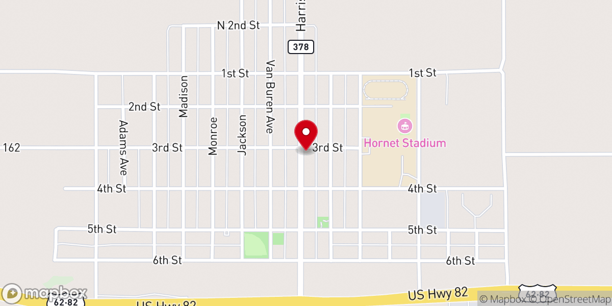 Map showing location of Mt Pleasant Baptist Church