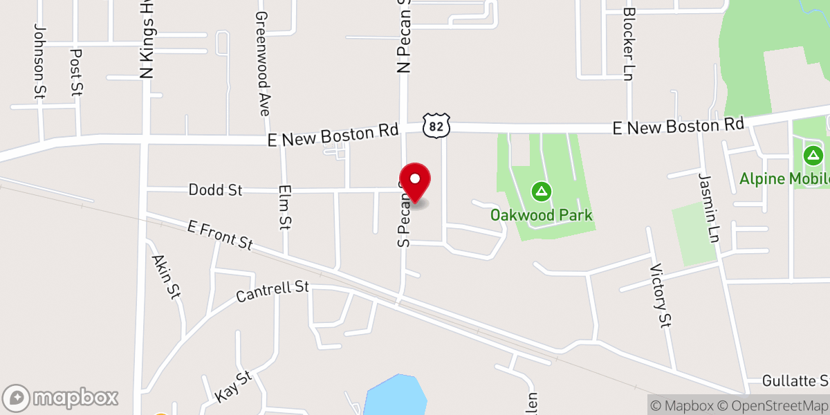 Map showing location of Grace Church