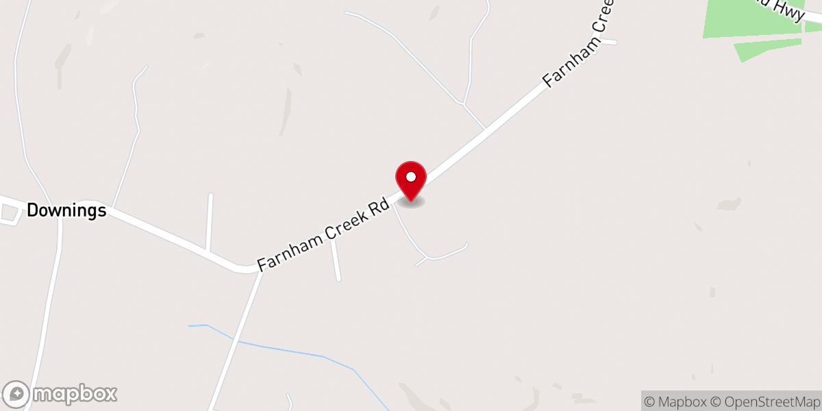 Map showing location of Farnham Baptist Church