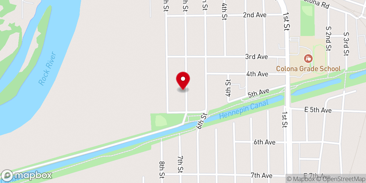 Map showing location of Henderson S D