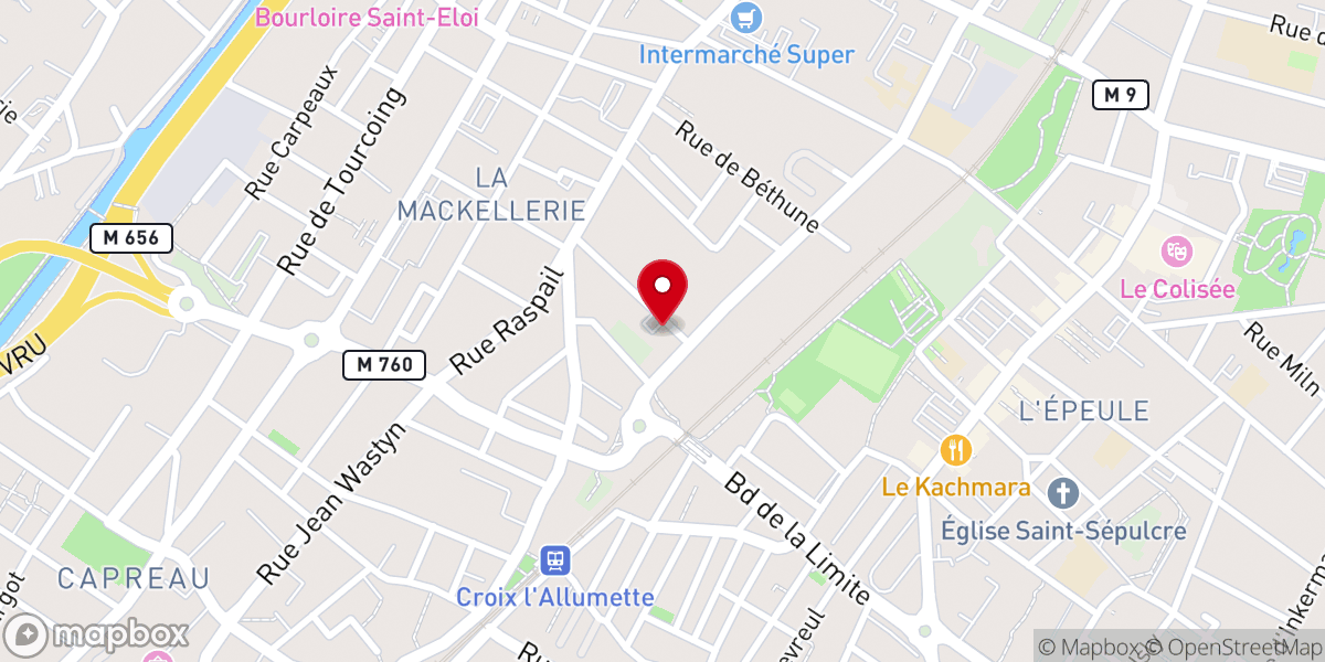 Map showing location of Maison Paroissiale catholique Saint-Vincent-de-Paul de la Paroisse catholique Saint Charles-de-Foucauld