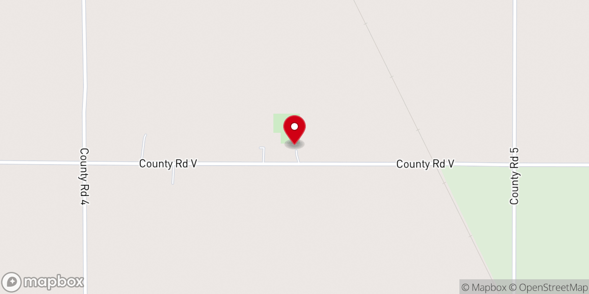 Map showing location of Ada Lutheran Church