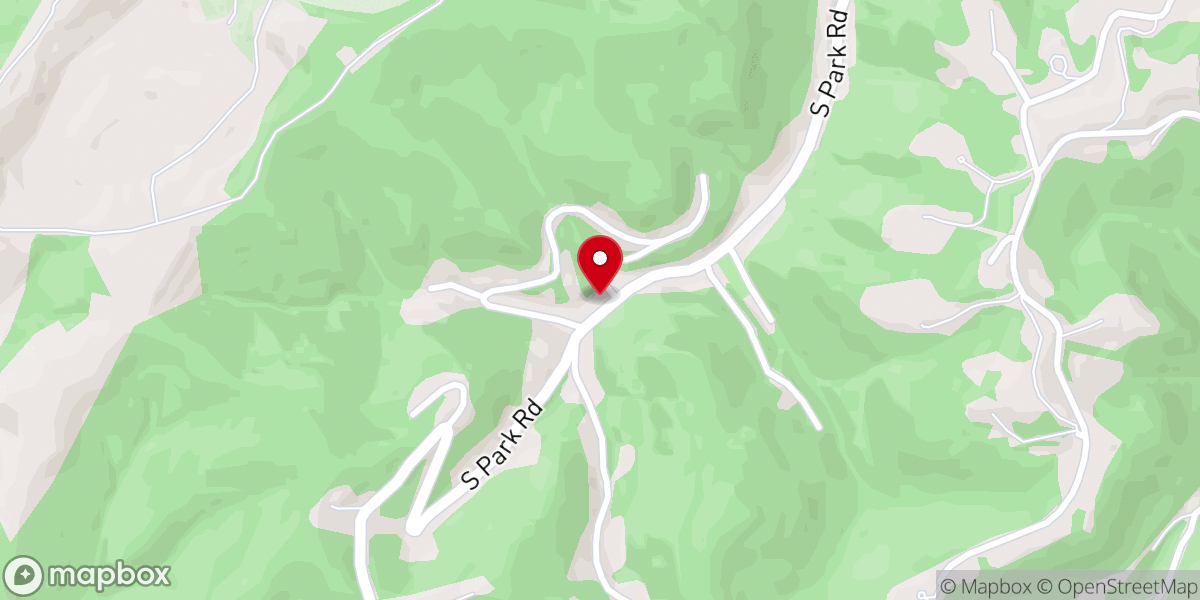 Map showing location of South Park Presbyterian Church