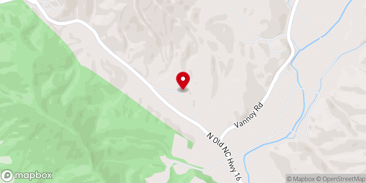 Map showing location of Reddies River Church
