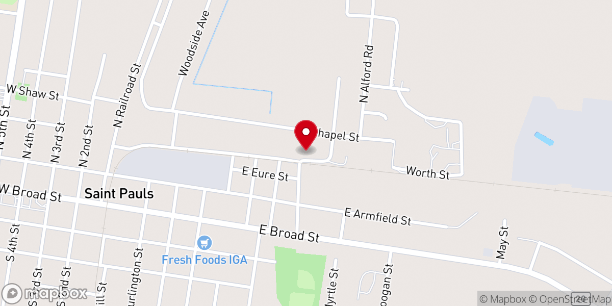 Map showing location of Little Marsh A.M.E. Zion Church