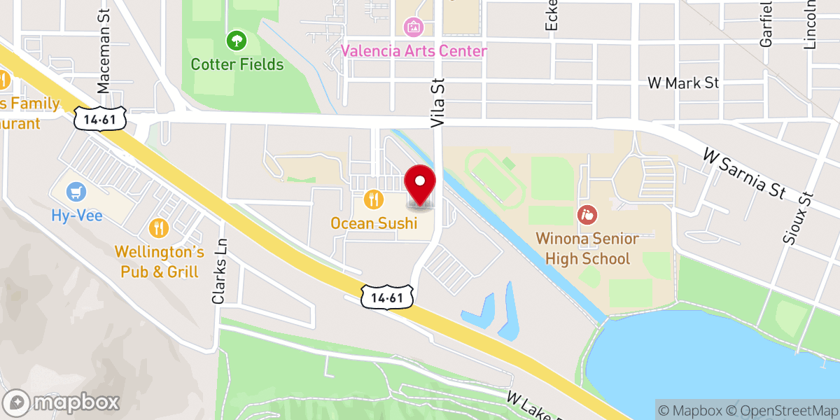 Map showing location of First Free Church