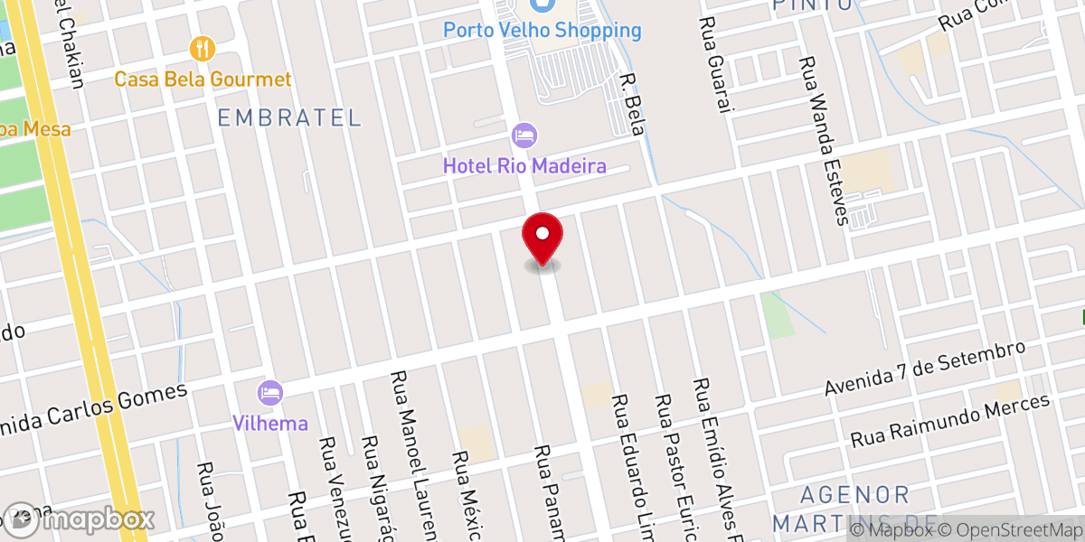 Map showing location of Igreja Batista da Lagoinha