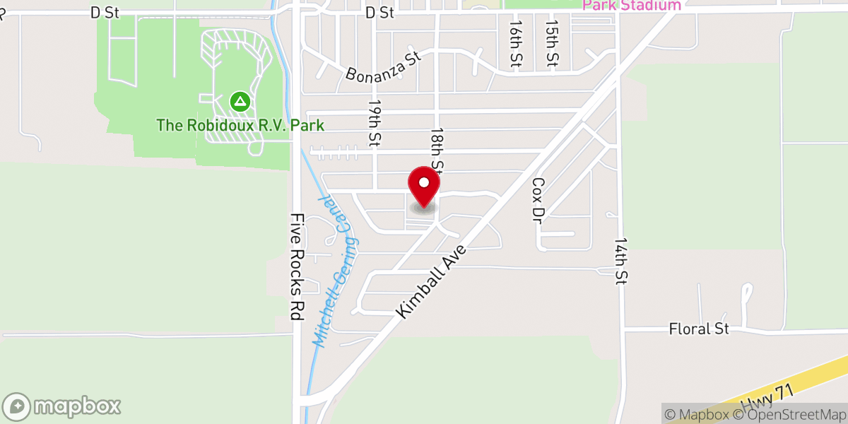Map showing location of Calvary Memorial Church