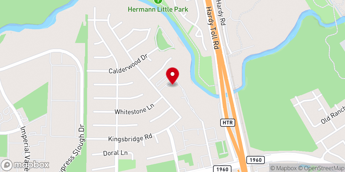 Map showing location of Ashton Gardens | North Houston