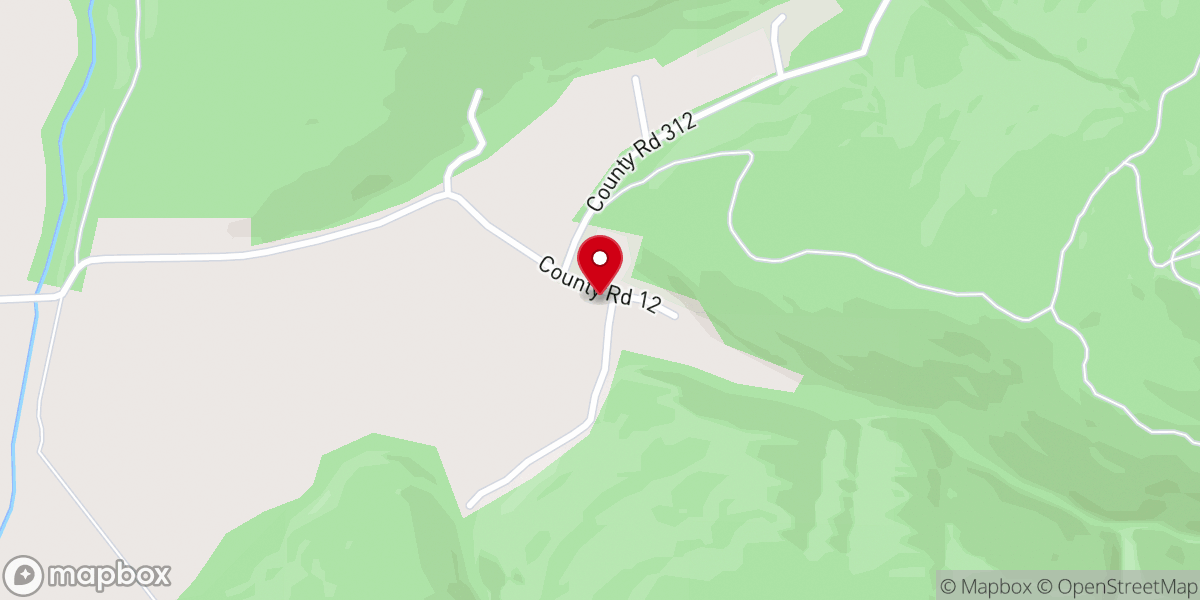 Map showing location of Williams Cove Church