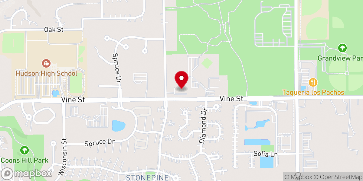 Map showing location of Emmanuel Lutheran (WELS)