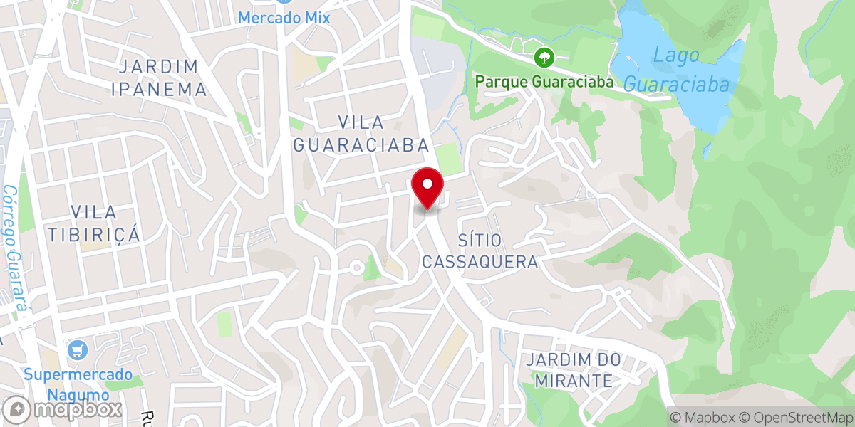 Map showing location of Igreja Batista Condomínio Maracanã