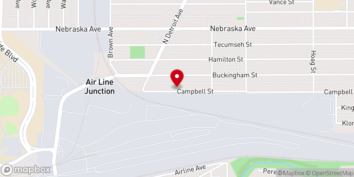 Map showing location of Power House Tabernacle Church of God in Christ