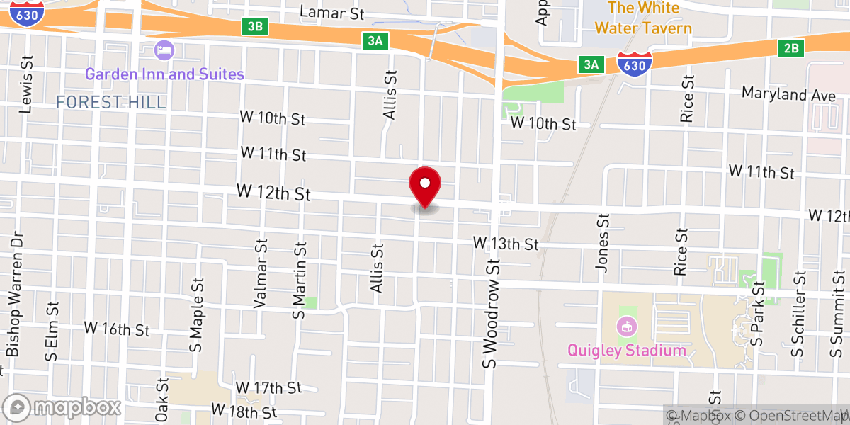 Map showing location of Greater Paradise Covenant Church
