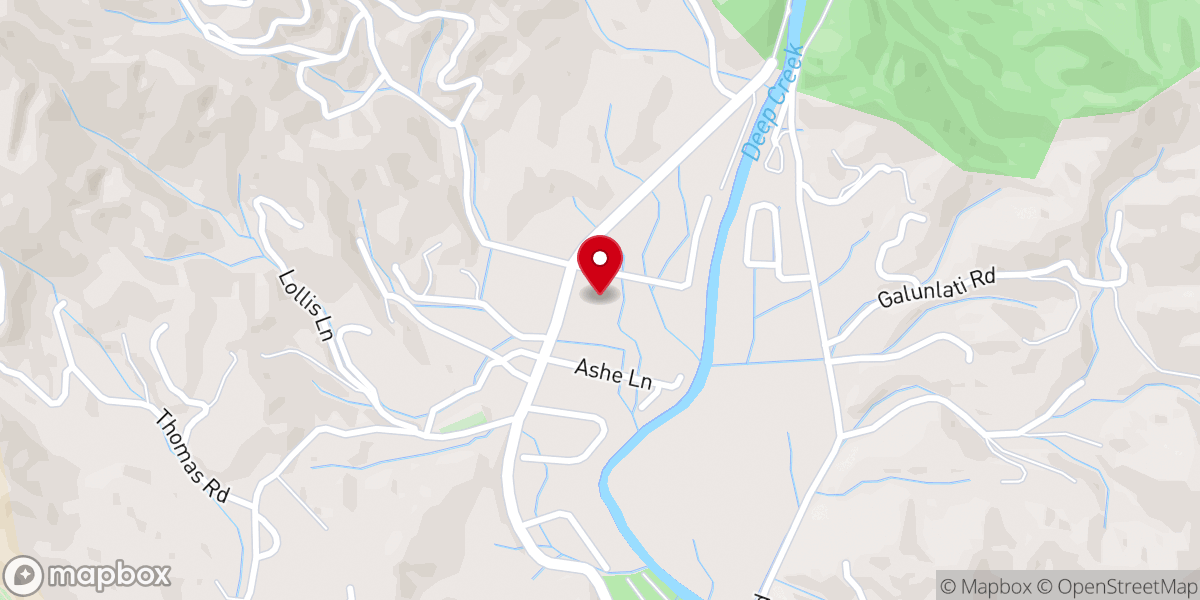 Map showing location of Camp Living Water