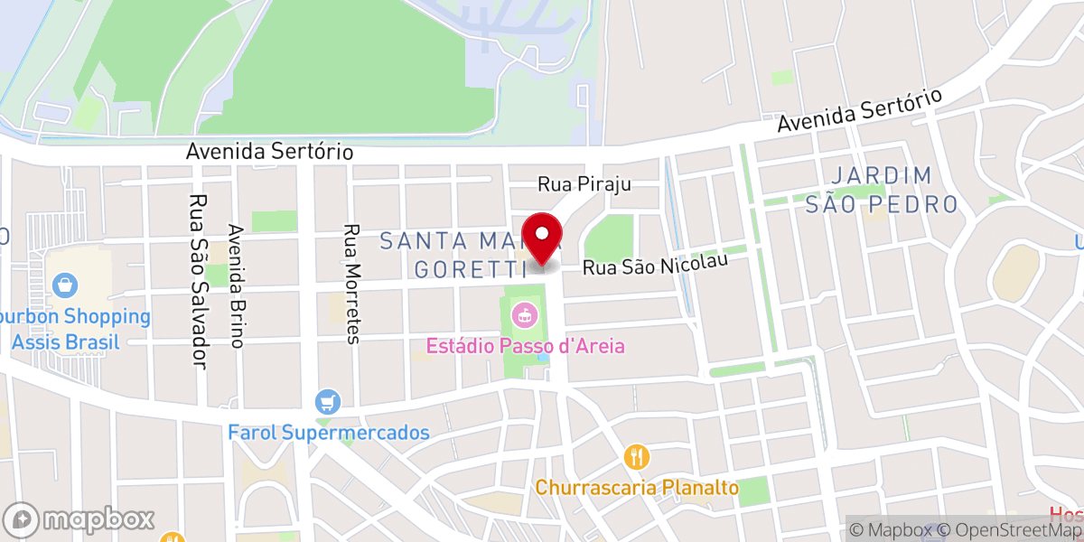 Map showing location of Paróquia Santa Maria Goretti