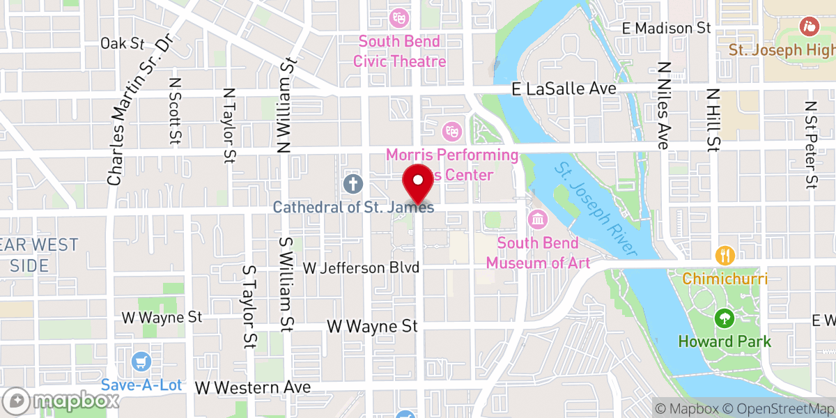 Map showing location of Oasis Network for Churches
