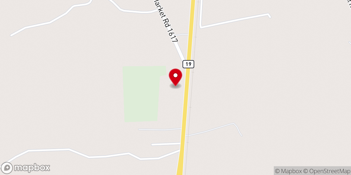 Map showing location of River of Life Church