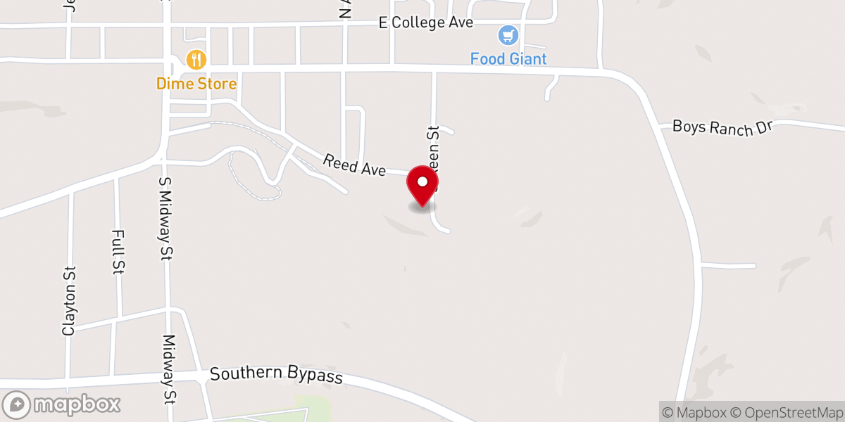 Map showing location of Greater Sardis Missionary Baptist Church