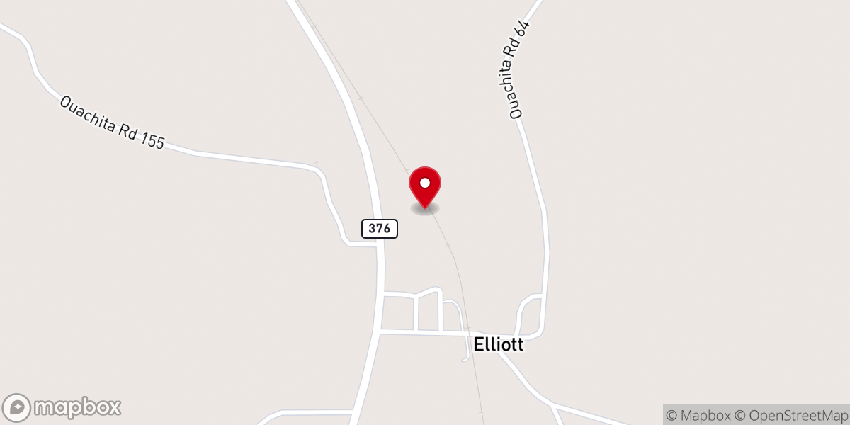 Map showing location of Elliott Baptist Church