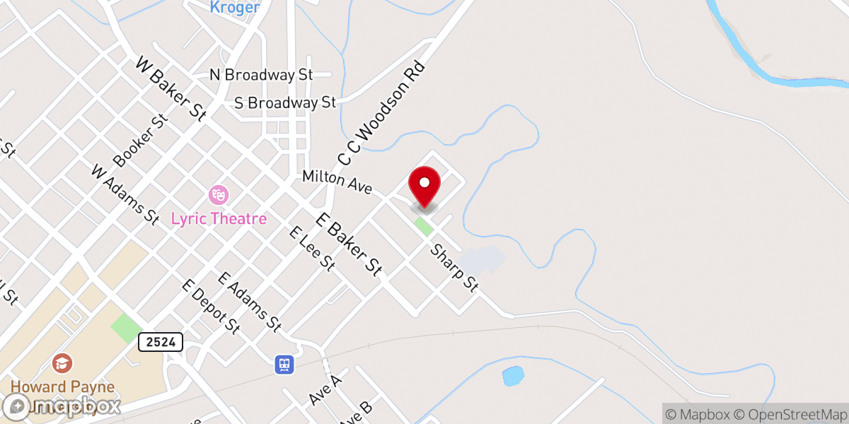 Map showing location of Milton Avenue Baptist Church