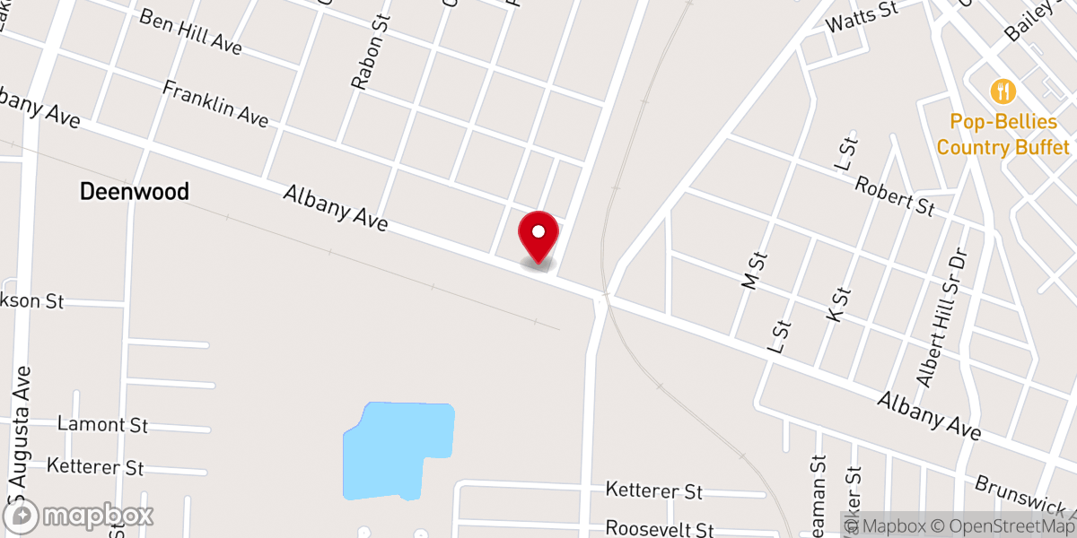 Map showing location of Bible Heritage Pentecostal Holiness Church