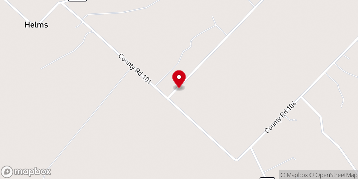 Map showing location of Texas Bible Institute