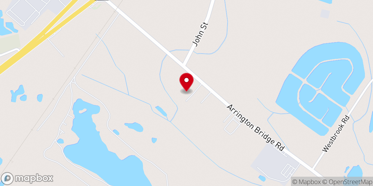 Map showing location of Fellowship Baptist Church