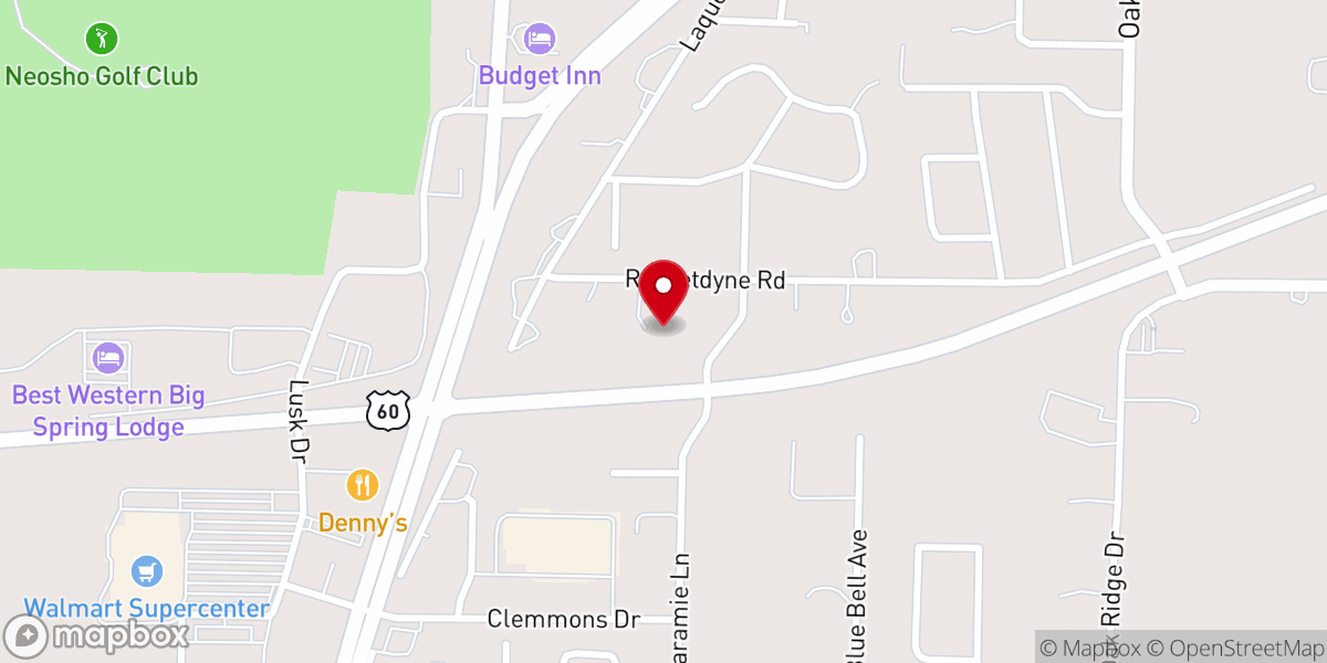 Map showing location of Church of Christ-Rocketdyne Rd