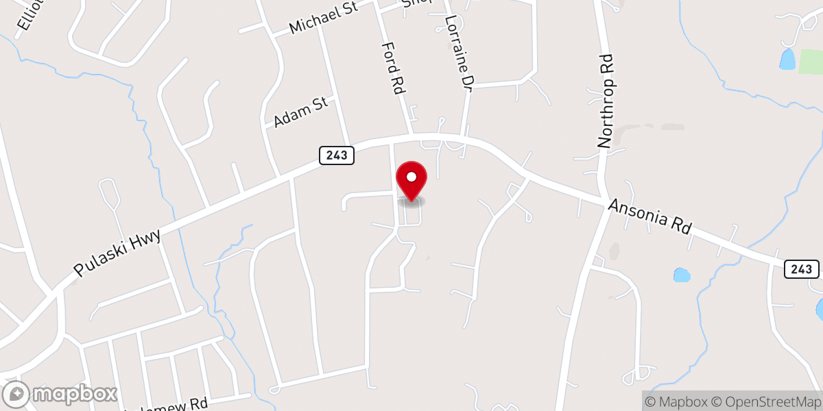 Map showing location of Safe Harbor Christian Counseling of CT
