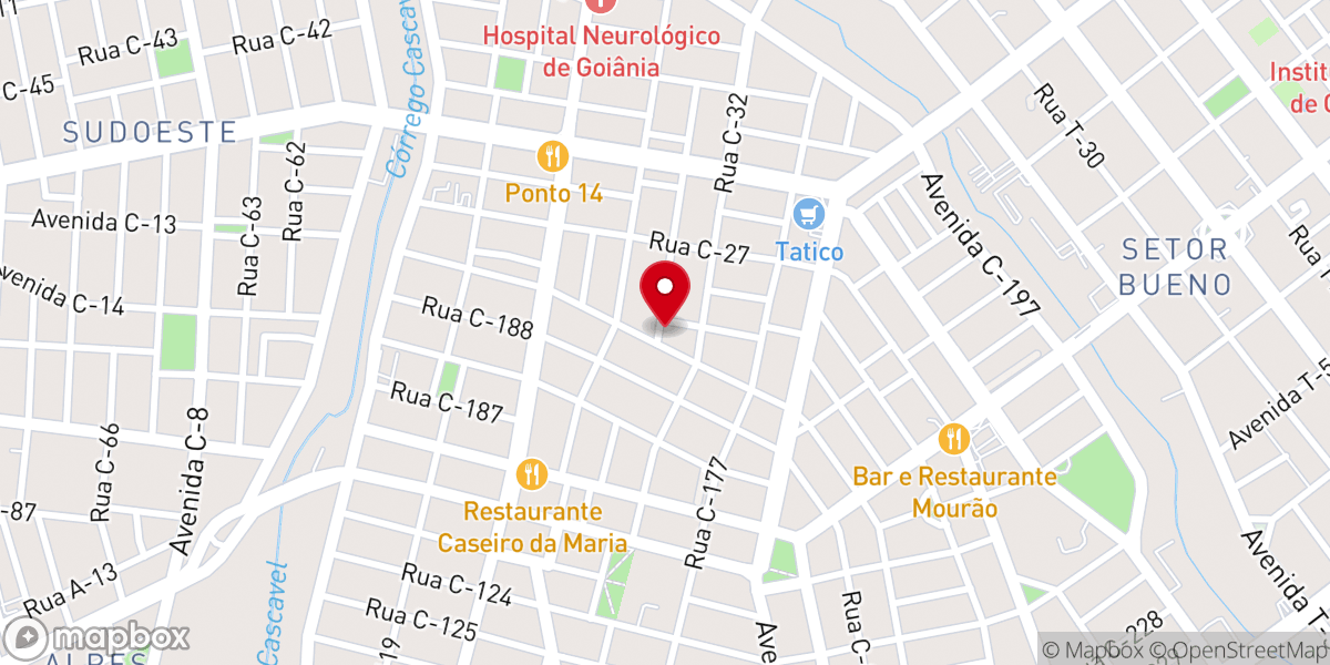 Map showing location of Paróquia São Sebastião - Jardim América