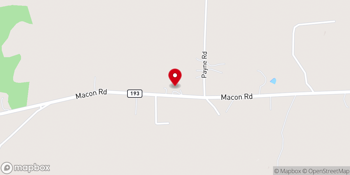 Map showing location of Macon Church Of God In Christ