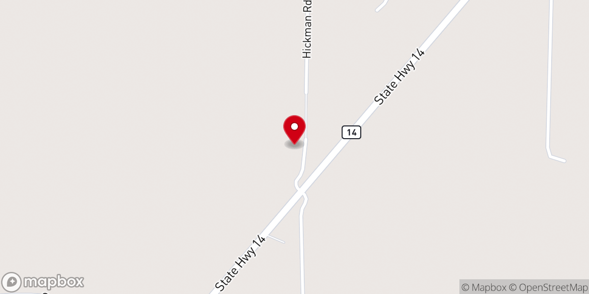 Map showing location of St Luke MB Church