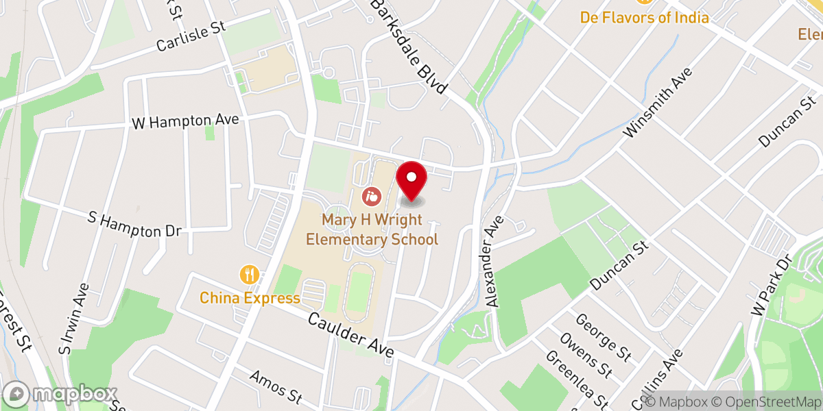 Map showing location of Born Anew Church