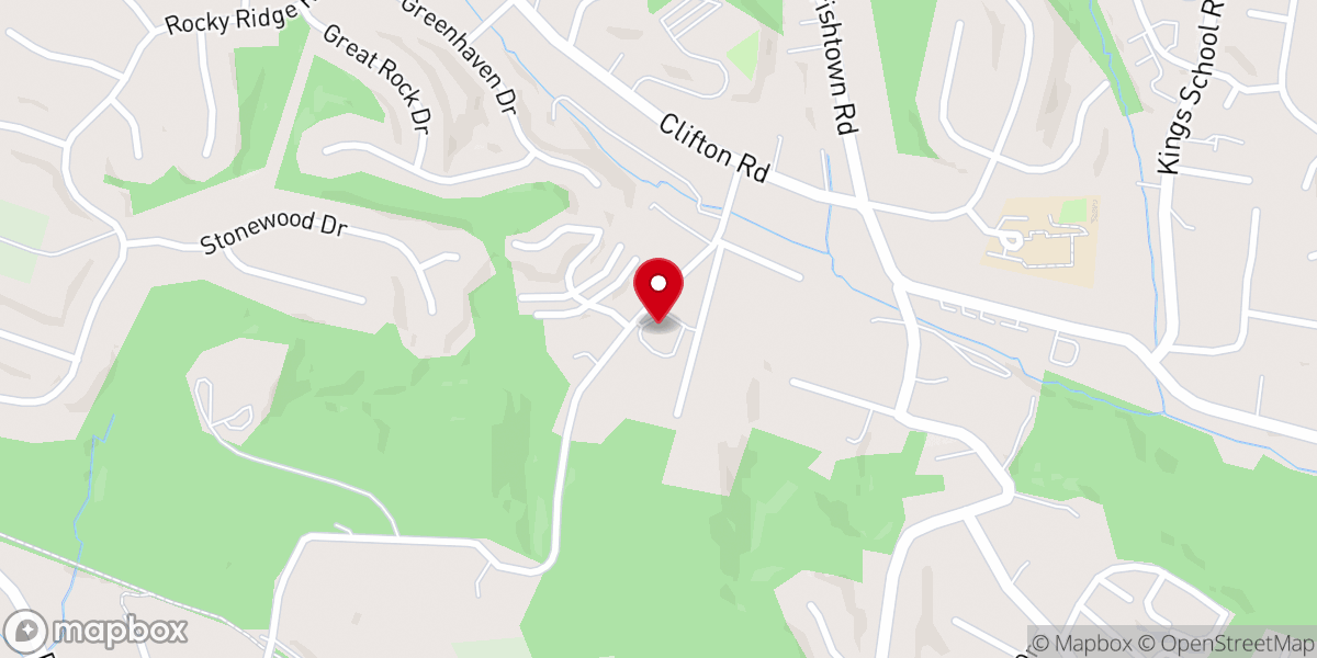 Map showing location of Redeemer Church of South Hills